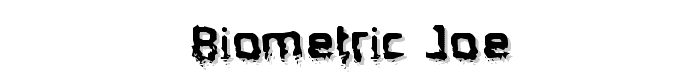Biometric Joe font